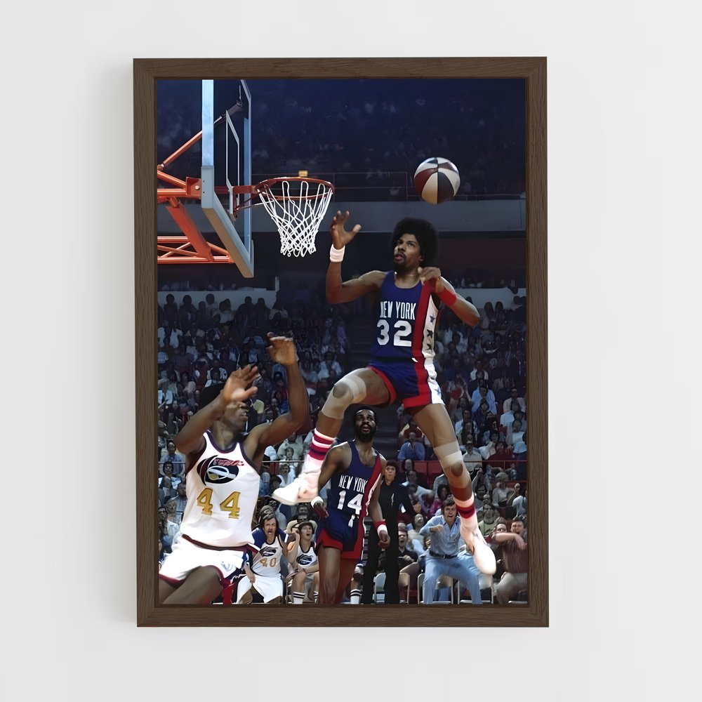 Poster Julius erving panier – affiche Basketball (vue 5)